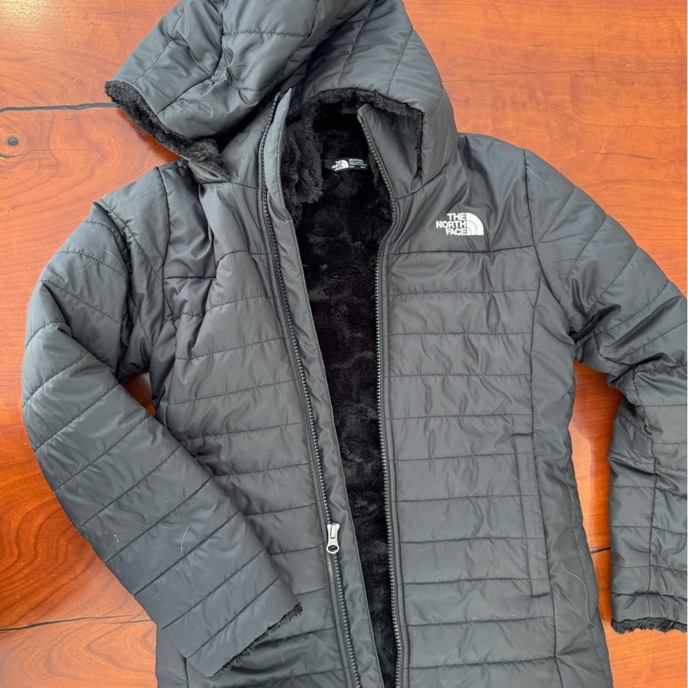 North face girls mossbud swirl jacket with hood